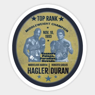 Legendary Fighting: Roberto Duran vs Marvin Hagler Sticker